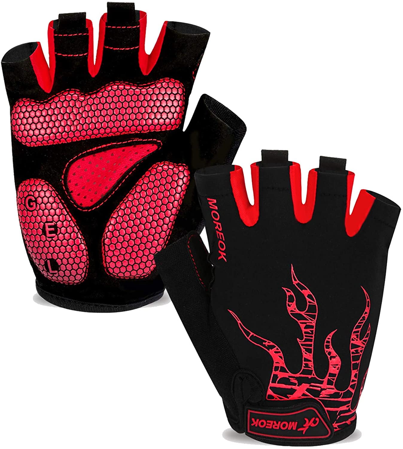 Cycling Gloves Women Half-Finger Anti-skid Bike Gloves Mountain Sports Glove 