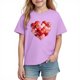 thumbnail image 3 of TaTaai School Season Cute Print Short Sleeve T-Shirt, Valentine's Day Casual Top, Unisex All Season Graphic Tee Gift, 3 of 8
