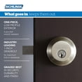 thumbnail image 4 of Schlage FB50NVBEL505605 Bright Brass Bell Keyed Knob Front Entry Set, 4 of 13