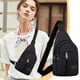 thumbnail image 4 of Bolsa de pecho de lona gruesa con cremallera para exteriores, mochila multiusos para senderismo para hombre y mujer, bandolera impermeable con correa ajustable para viajes, ciclismo y, 4 of 6