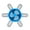 Blue, variant on Osdhezcn Ceiling Fan LED Ceiling Garage Light Workshop Lighting Plastic Texture Fan Light