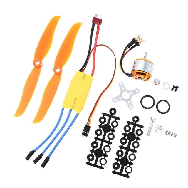 Ounissouiy Motor sin escobillas 2212-6 2200KV con kits de accesorios de hélice 30A ESC Kits de construcción modelo