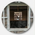 thumbnail image 1 of Designart 'Wooden Walls and Windows ' Farmhouse wall clock, 1 of 6
