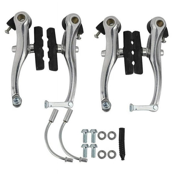 2Pair Universal Bicycle Mountain Bike V Brakes Set with Brake Pads