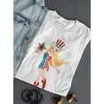thumbnail image 3 of Cute Patriotic American Fairy T-Shirt Women -Image by Shutterstock, Female XX-Large, 3 of 4