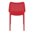 thumbnail image 6 of Compamia Air Outdoor Patio Dining Chair in Red, 6 of 12