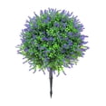 thumbnail image 3 of Estaca de flores artificiales para jardín, estaca decorativa premium, fácil de usar, centro de mesa Púrpura, 3 of 9