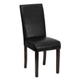 thumbnail image 3 of 2 Pk. Black LeatherSoft Parsons Chair, 3 of 9