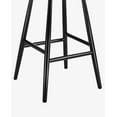 thumbnail image 5 of Duhome Bar Stools 26" Wooden Counter Stools Saddle Stool Chair with Footrest for Kitchen Counter,Breakfast Bar,Pub,Bistro,Black, 5 of 8