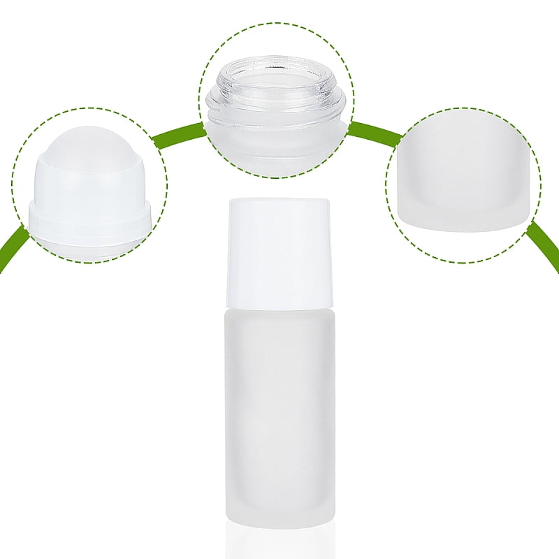 DIY Essential Oil Bottle Kits with Frosted Glass Essential Oil Empty Perfume Bottle Plastic Funnel Hopper & Pipettes Chalkboard Sticker Labels