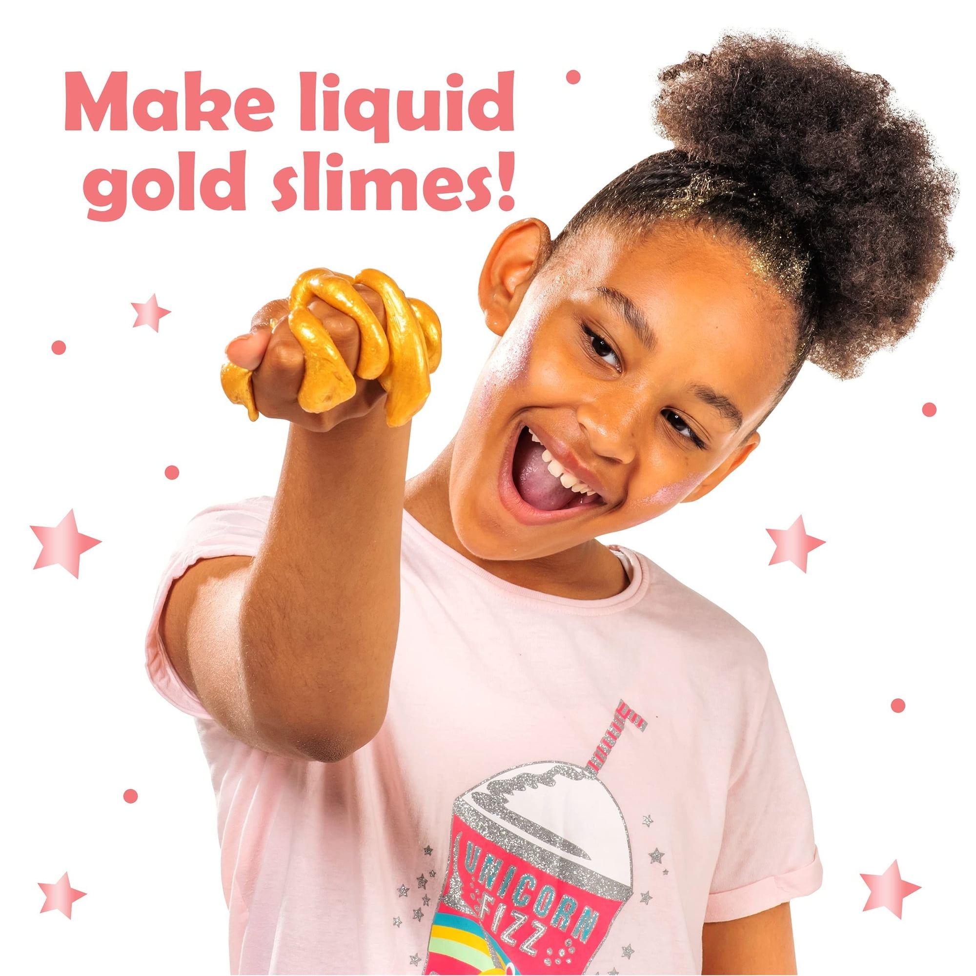 Original Stationery Mini Metallic Shimmery Shine Slime Kit for Girls, Make Metalic Rose Gold Slime, All The Ingredients You'll Need in This Slime Kit in a Box for Girls Teen Age 10-12 Gift Ideas