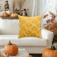 thumbnail image 3 of Fall Themed Cozy Pillow Cover 18x18 Inch Soft Halloween Throw With Zipper Closure Autumn Maple For Sofa Couch And Bed, 3 of 4