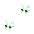 thumbnail image 1 of Qarigey Accesorios para fotos Gafas de sol de ojos grandes a prueba de agua Protector solar de plástico Gafas clásicas de moda Encantadoras Verde 2piezas, 1 of 6