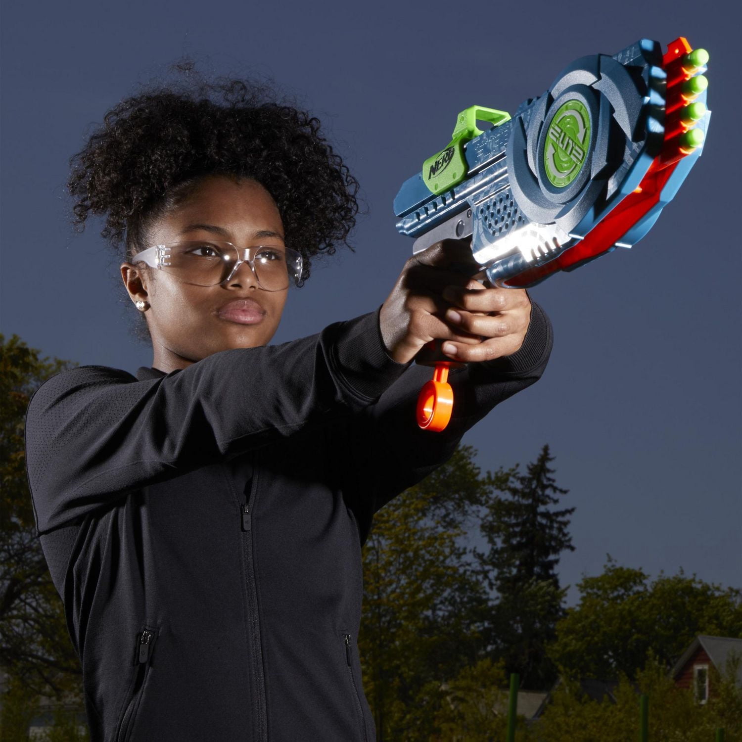 Nerf Elite 2.0, blaster Flipshots Flip-8 avec 2 fois 4 canons pivotants, capacité de 8 fléchettes, inclut 8 fléchettes Nerf Elite officielles