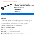 thumbnail image 2 of Right Windshield Wiper Linkage - Compatible with 1980 - 1996 Ford F-150 1981 1982 1983 1984 1985 1986 1987 1988 1989 1990 1991 1992 1993 1994 1995, 2 of 2