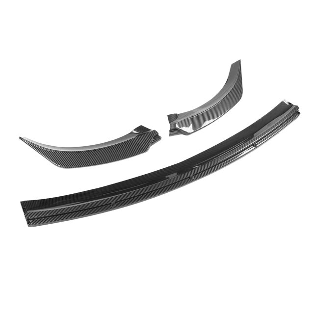 3 Pieces Chin Spoiler Splitter Front Bumper Lip Diffuser Kit ABS Replacement For Model Y 2020-2022
