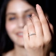 thumbnail image 5 of Rosec Jewels Lab Created Diamond Eternity Ring for Women - Eternity Wedding Ring - EF-VS Quality, 14K Yellow Gold, US 8.00, 5 of 9