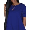 thumbnail image 4 of Gvmfive Womens Summer Casual Short Sleeve Gradient Loose Dress Plus Size, 4 of 5