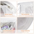 thumbnail image 6 of Unique Bargains Clear Letter Makeup Bags Transparent Toiletry Bag Waterproof Cosmetic Bags for Travel White Medium, 6 of 7