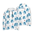 thumbnail image 6 of Bingfone Cartoon Poodle Dog Men's Drawstring Hoodie Long Sleeve Pocket Sweatshirts-Large, 6 of 6