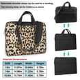 thumbnail image 2 of ZICANCN Laptop Case 13 inch, Funky Leopard Print Work Shoulder Messenger Business Bag for Women and Men, 2 of 9