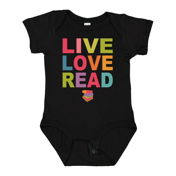 Inktastic Live Love Read Girls Baby Bodysuit