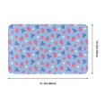 thumbnail image 5 of Cute Strawberry Flowe Blue Door Mat for Indoor, Welcome Door Mats Front Entrance Rug, Non-Slip Bathroom kitchen Rugs for Inside Floor, Small Rug Dog Door Mat 20X31.5 Inch, 5 of 5