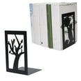 thumbnail image 2 of 2 Pcs Cat Tree & Cat Planet Themed Iron Bookends - Heavy-Duty Rust-Resistant Metal Book Supports with Smooth Baking Varnish Surface, Sturdy Desktop Organizer for Books, Magazines, Perfect for Home,, 2 of 7