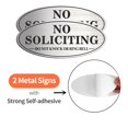 thumbnail image 2 of MongFun no soliciting Sign, paquete de 2 unidades, aluminio, 18,0 x 7,5 cm, 2 of 9