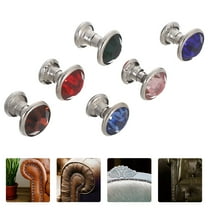 WRITWAA 120Pcs Rivets Crystals for Leather Red Alloy Decorating Shoes Craft Makers