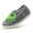 Gray Green, variant on Men's & Women's Smile Face Slippers Fuzzy, Cute Fluffy House Slippers, Plush Memory Foam Slippers Cozy Heel Slip-On Shoes