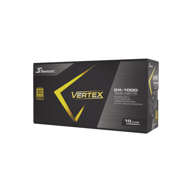 Seasonic Power Supply VERTEX1000G Vertex GX-1000 ATX3.0 1000W 80 Plus Gold Fully Modular Retail