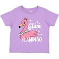 thumbnail image 3 of Inktastic Glam Pink Flamingo with Pearls Girls Toddler T-Shirt, 3 of 5
