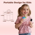 thumbnail image 7 of BONAOK Mini Karaoke Machine for Kids Adults, Gifts for Girls Boys Portable Bluetooth Speaker with 2 Microphones Wireless, Karaoke Toys for Birthday Home Party(Pink), 7 of 7