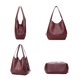 thumbnail image 4 of Bolso de hombro de gran capacidad para mujer, Burdeos, 4 of 6