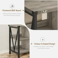 thumbnail image 4 of 8-Cube Bookshelf, 62" Long 3 Tier Console Table, Industrial Storage Bookcase, Freestanding Open Book Shelves for Bedroom, 4 of 7