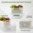 thumbnail image 6 of 5 Pack Fruit Storage Containers for Fridge with Removable Colander, Leakproof Produce Keeper for Berries, Vegetables & Salad, All-in-One Wash & Store Food Containers, BPA Free, 6 of 8