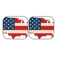 thumbnail image 7 of Bingfone American Flag Map Windshield Sun Shade 2-Piece Foldable Car Front Window Sunshade for Most Sedans SUV Truck - Small, 7 of 7