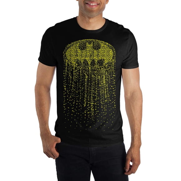 The Dark Knight Batman Cascading Logo Tee Shirt T-Shirt-Large