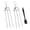2 Pcs, variant on 3 Prong BBQ Skewers Forks, 2 Pack Stainless Steel Grill Skewers, Reusable Metal BBQ Sticks with 9" Prongs, Pull-and-Release System for Meat, Chicken Wings