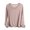 #Khaki, variant on Women's V Neck Long Sleeve T Shirt, Solid Soft Loose Casual Top,L