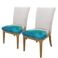 thumbnail image 2 of Gaeub Beach Square Chair Seat Covers, Stretch Fitted Printed Chair Seat Cushion Cover for Kitchen, Office - One Size, 2 of 9