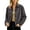 Dark Gray, variant on Tqcoqu Suede Jackets for Women 2026 Casual Button Down Cropped Jacket Fall Long Sleeve Outerwear Coats Work Office Clothes