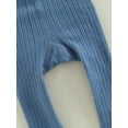 thumbnail image 6 of Cenuakty Baby Boys Girls Suspender Pants, Sleeveless Lace Trim Ribbed Knit Overalls Leggings, 6 of 9