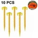 thumbnail image 1 of Estacas para tienda de campaña, ancla de suelo en espiral, en la playa y el césped para asegurar animales, tiendas de campaña, toldos y mantas de playa, etc., pila de plástico, paquete de 10 piezas Xemadio 221309, 1 of 9