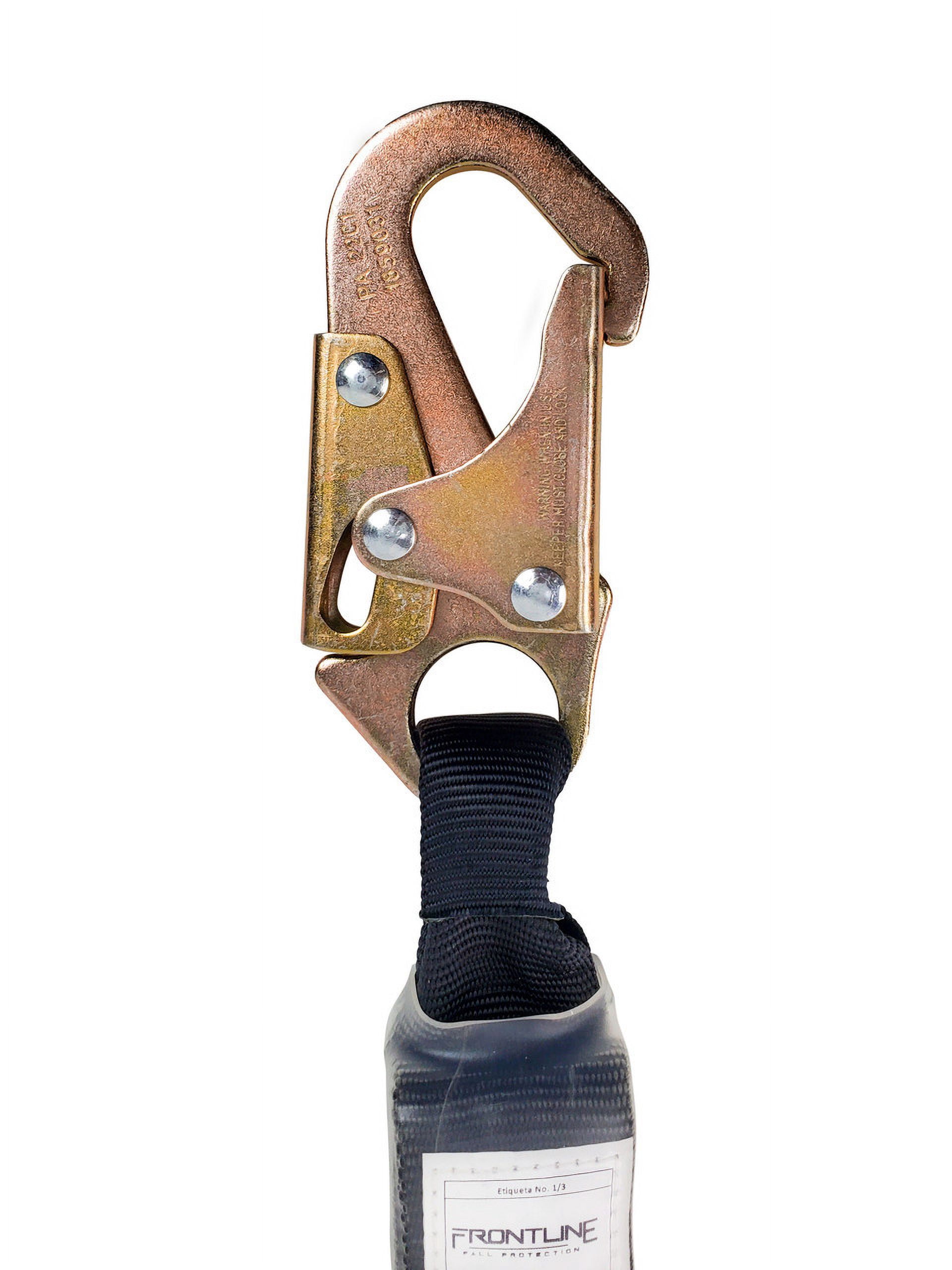 Frontline LIS31S Combat 3' Single Leg Snaphook Lanyard with Internal Shock Absorber
