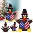thumbnail image 1 of LED Light Up Inflatable Turkey Decoration with Top Hat for Outdoor Indoor Thanksgiving Fall Holiday Family Party Yard Display, 1 of 6