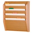 thumbnail image 2 of Wooden Mallet CH17-4LO 4 Pocket Legal Size File Holder in Light Oak, 2 of 3