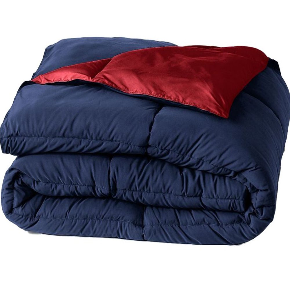 Home Classics Full Queen Down Alternative Comforter Reversible Red
