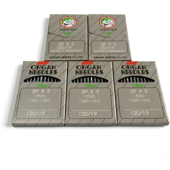 evernice 50 Organ 135X5 Dpx5 134R Sy1955 Sewing Machine Needles for Juki Brother Singer 12 / Metric 80